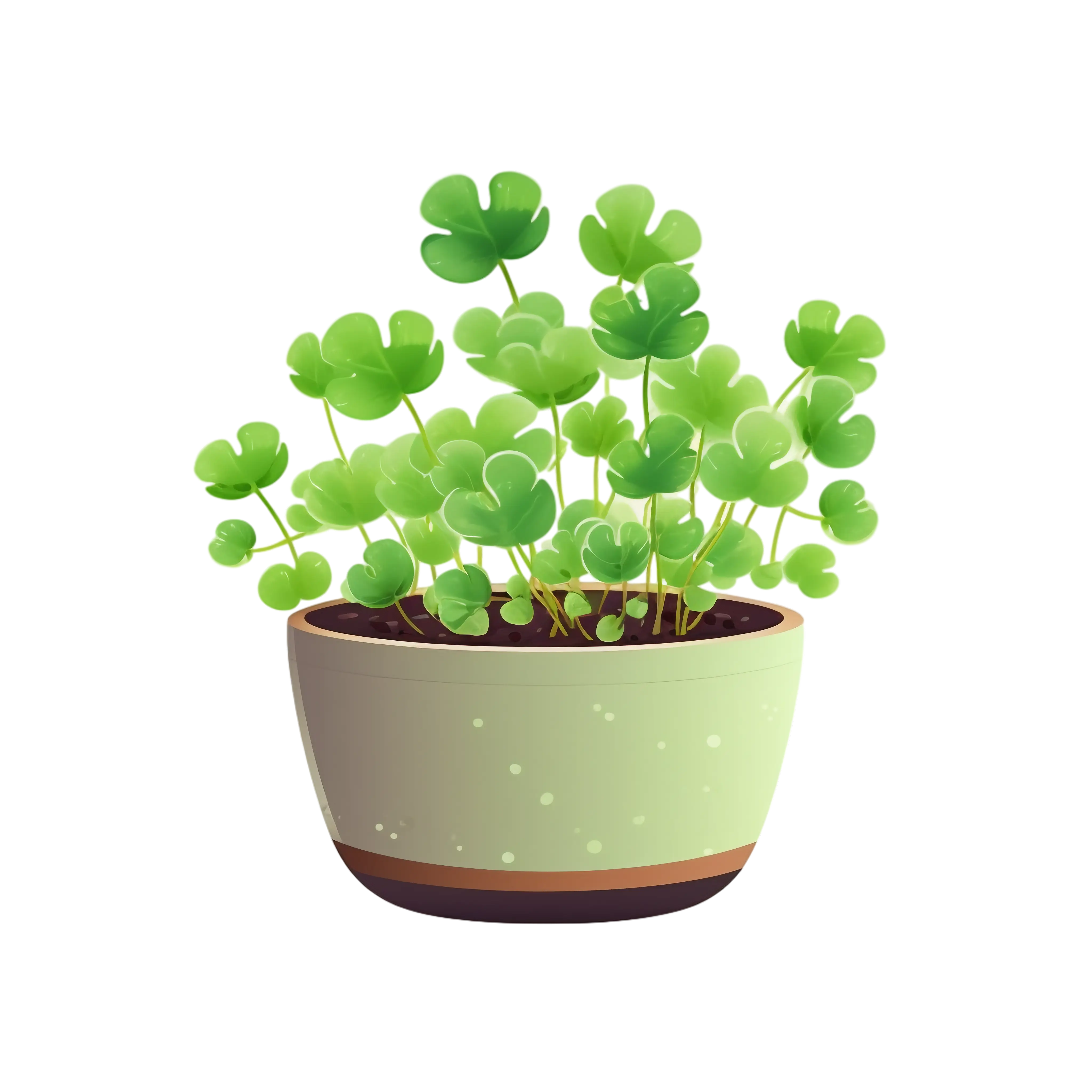 Simple Green Potted Plant