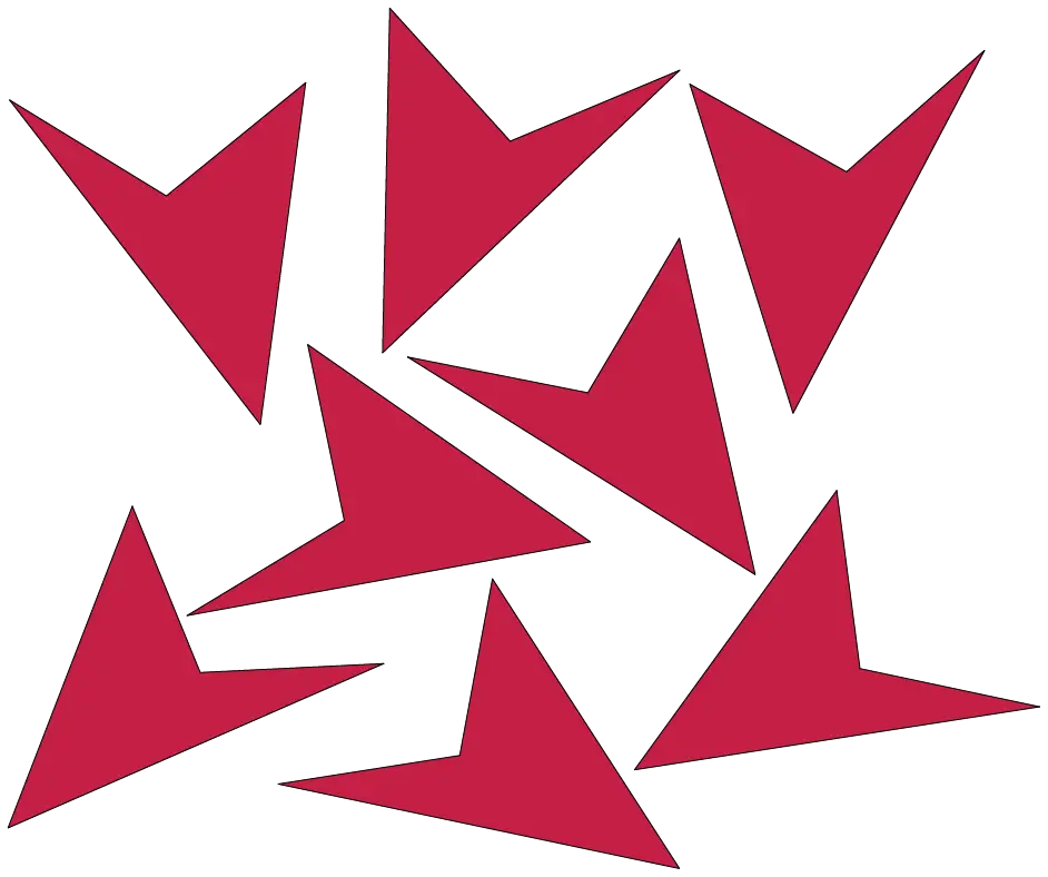Red Geometric Triangles Pattern