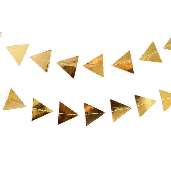 Golden Triangle Garlands for Festive Decoration