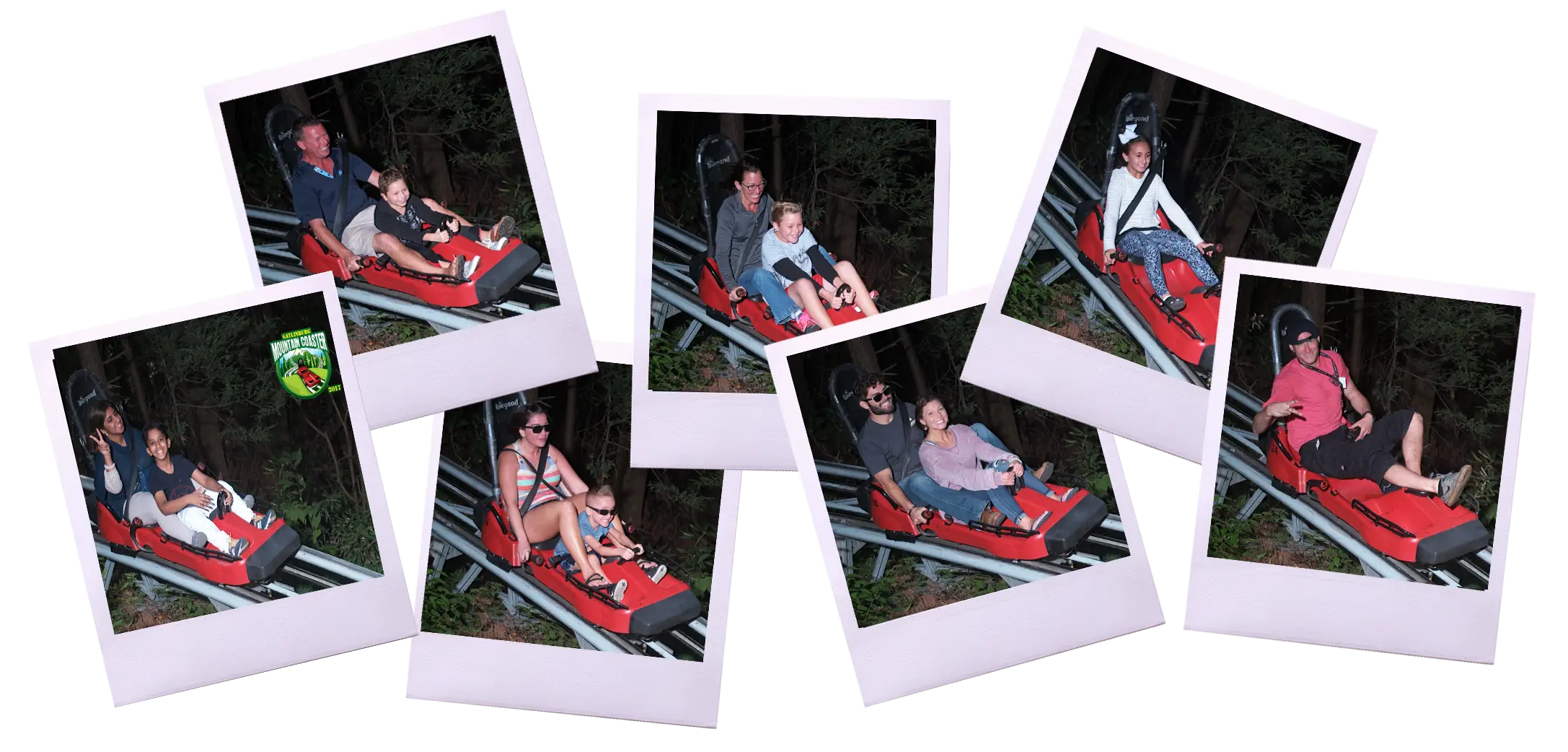 Family Fun on Roller Coaster Ride
