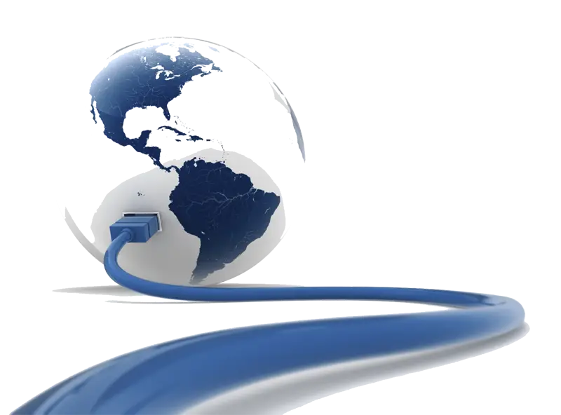 Globe with Ethernet Cable