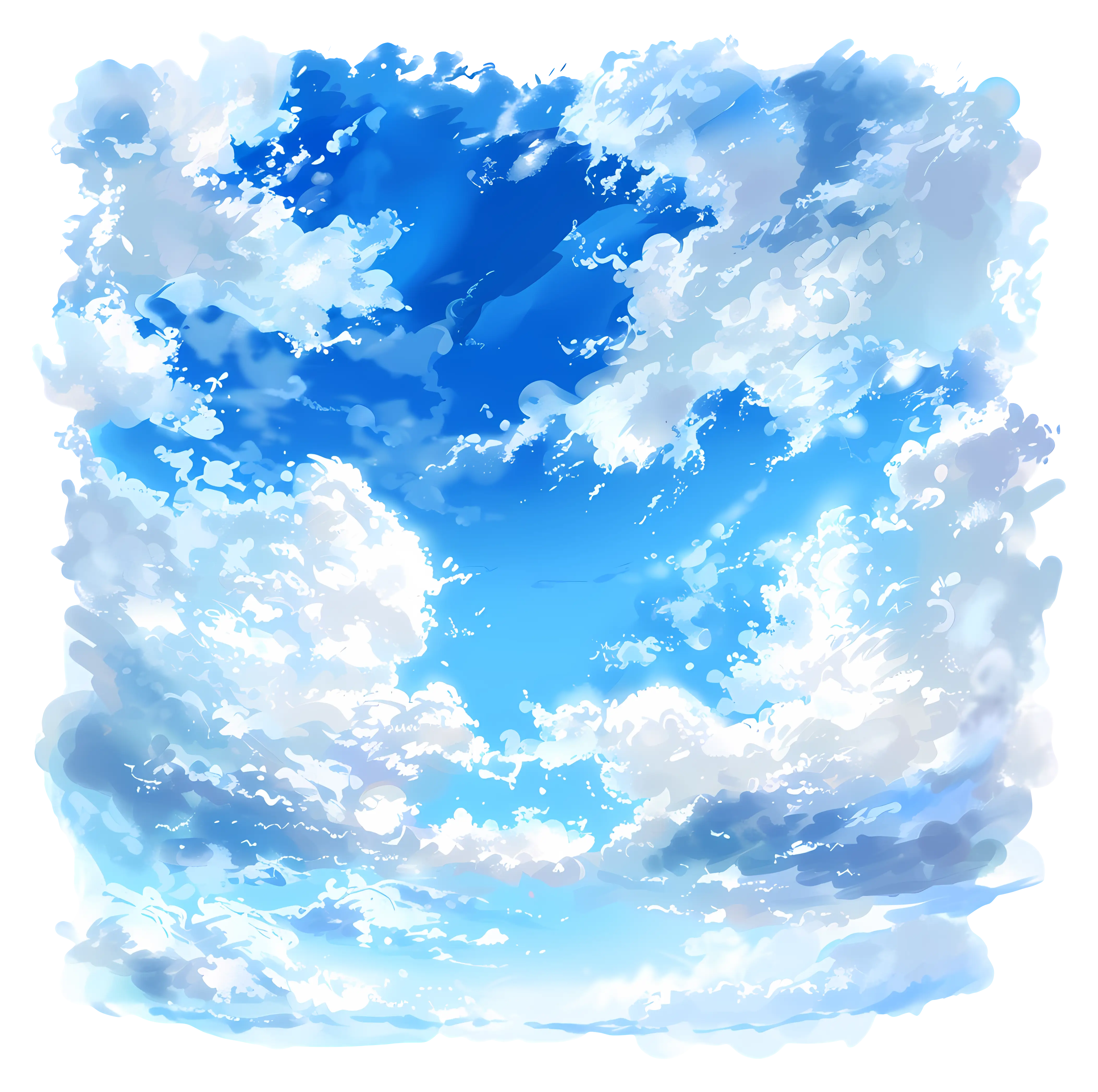 Blue Sky and Clouds with a Serene Look