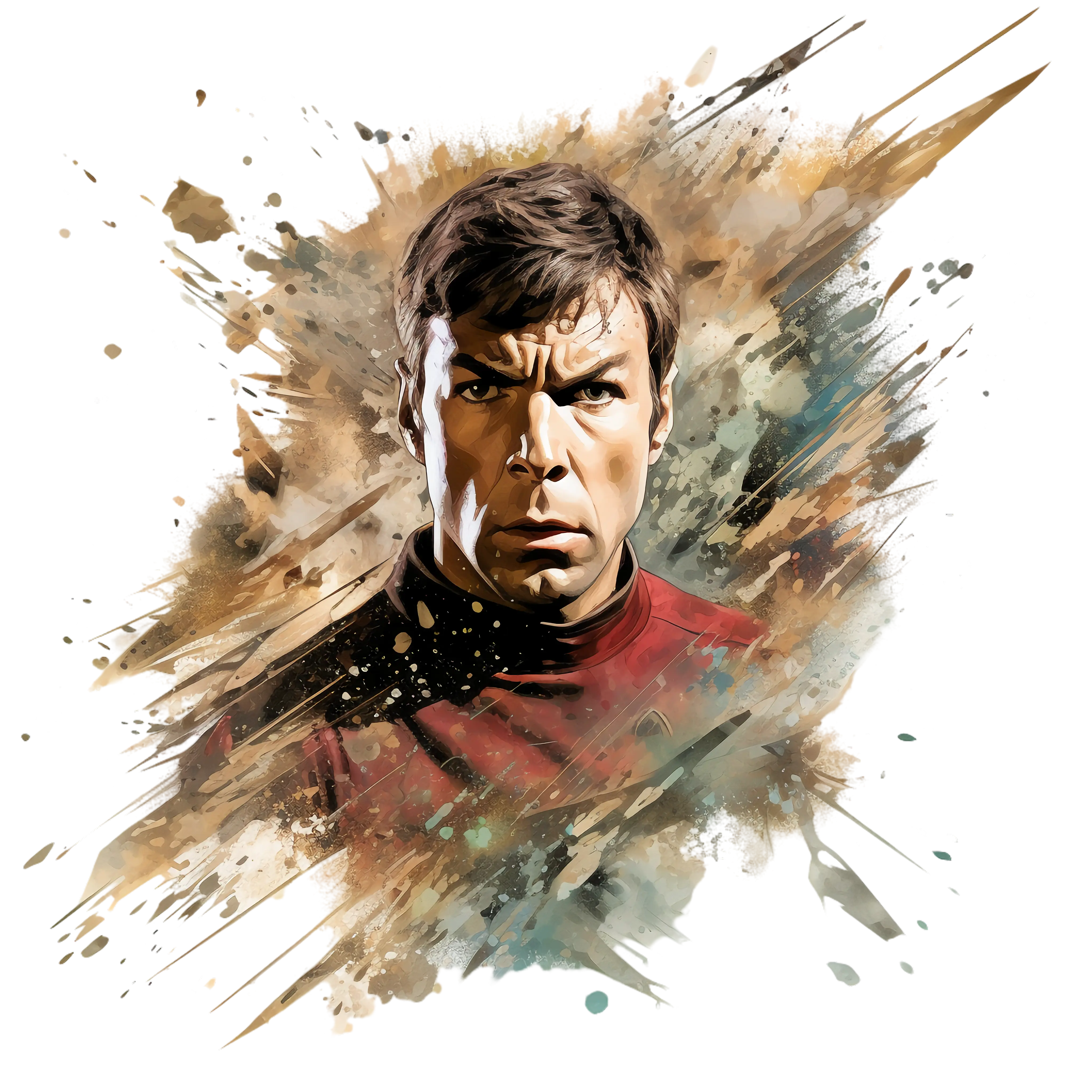 Star Trek Character in Red Uniform