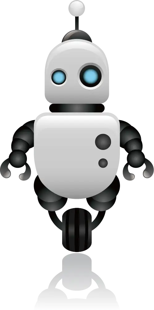 Futuristic Robot Illustration with Wheels