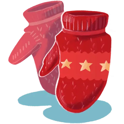 Red Mittens for Winter Warmth