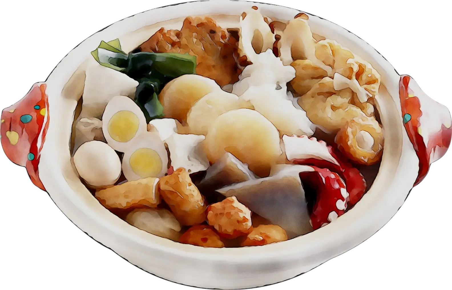 Japanese Hot Pot Dish with Mixed Ingredients