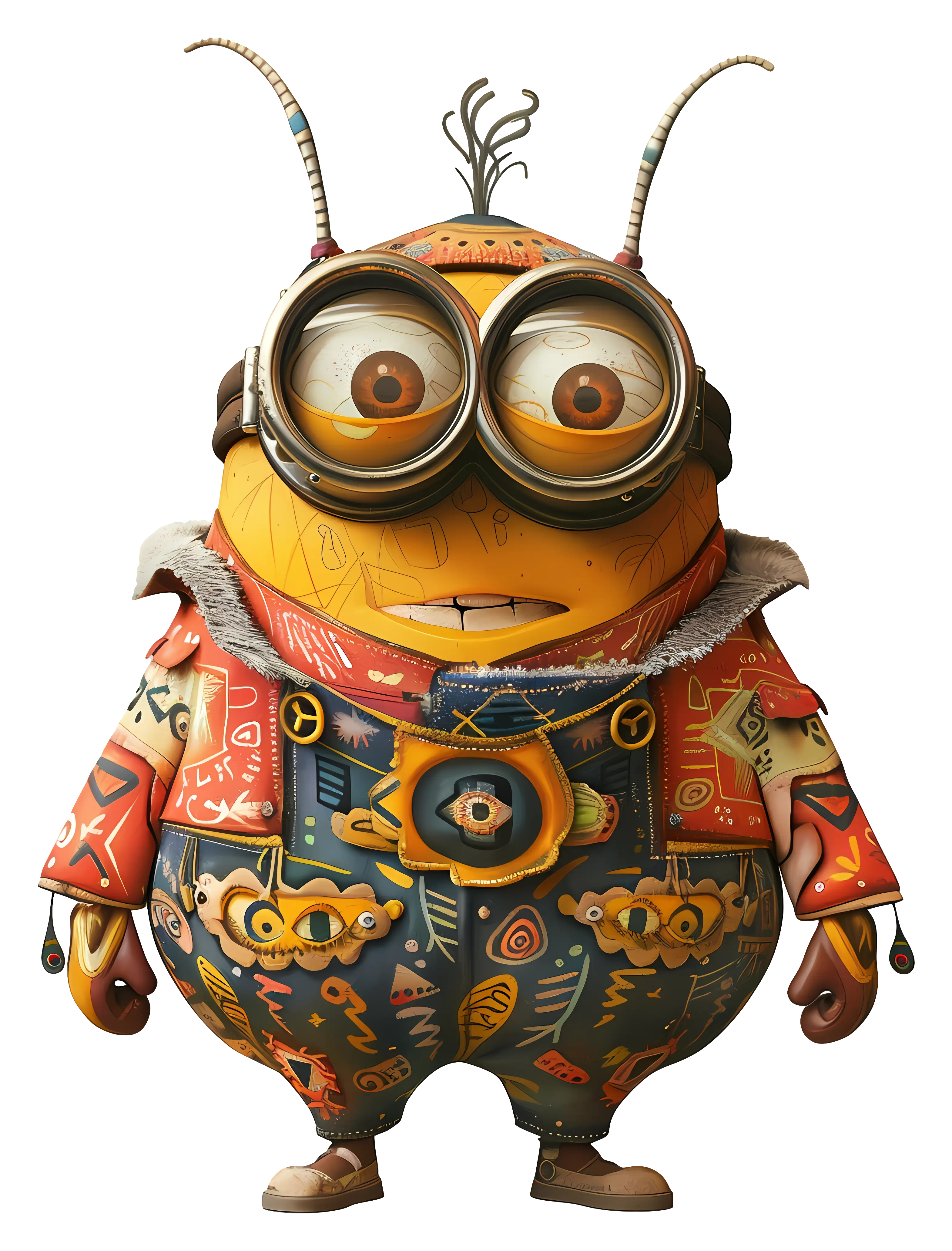 Colorful Minion with Goggles