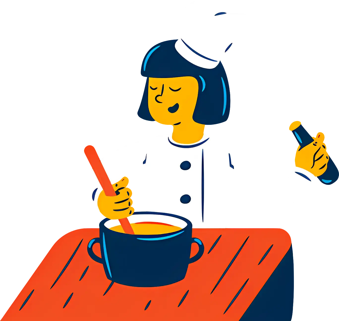 Chef Cooking in the Kitchen