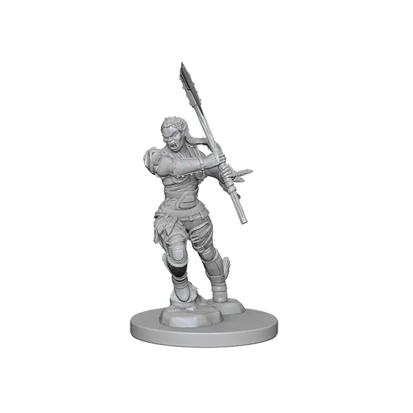 Warrior Miniature Figure Holding Spear