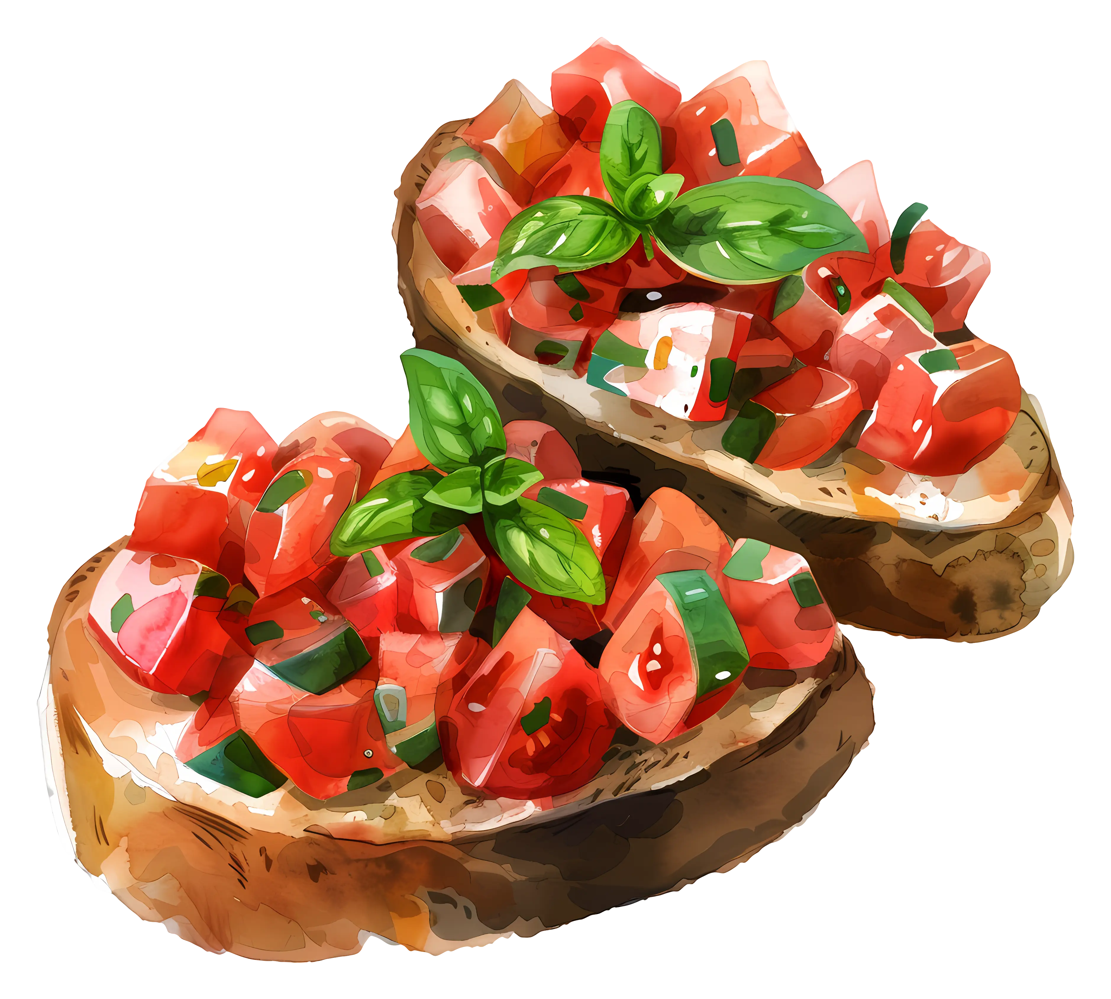 Delicious Bruschetta with Tomatoes and Basil
