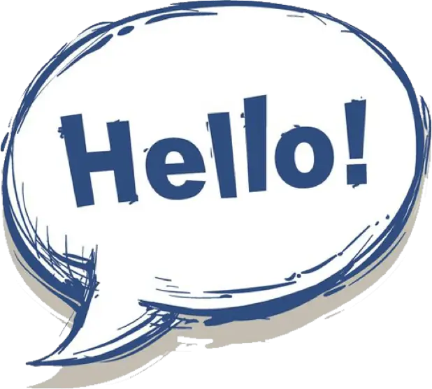 Hello Speech Bubble
