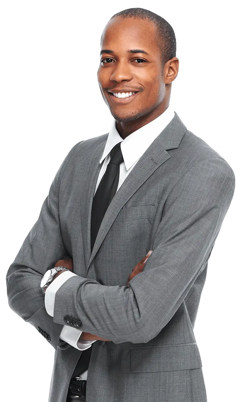 Professional Businessman in Gray Suit