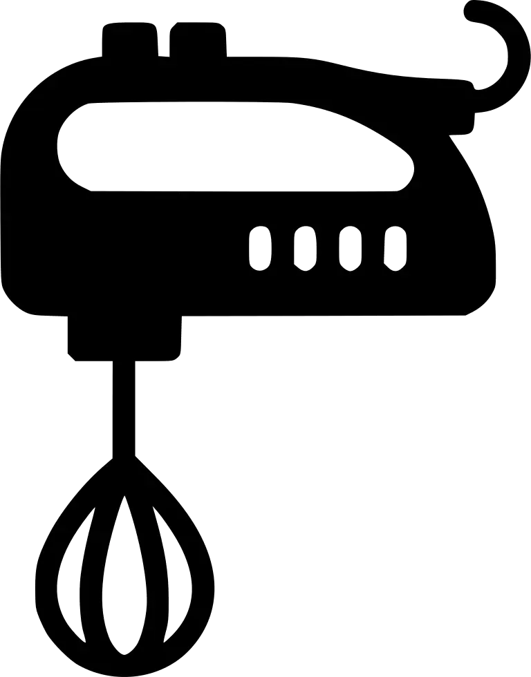 Black Hand Mixer Silhouette