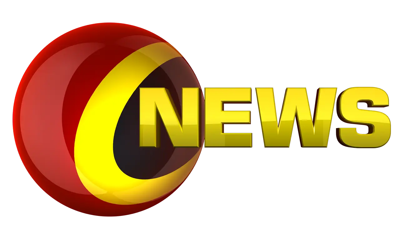Bold Red and Yellow News Logo Design