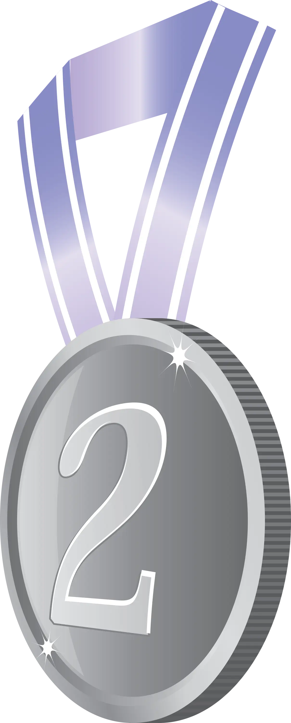 Silver Medal for Second Place Achievement