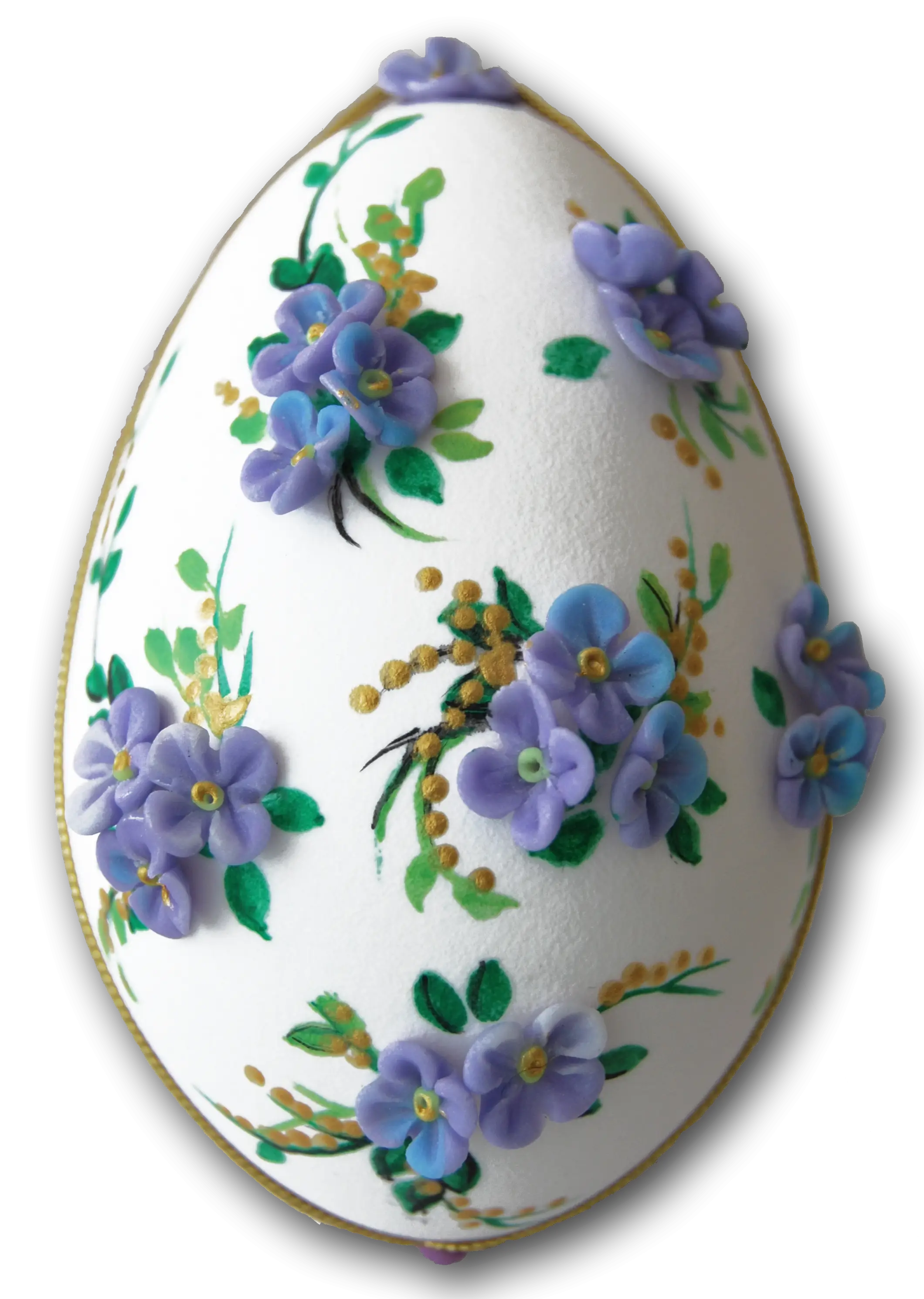 Decorated Egg with Floral Pattern