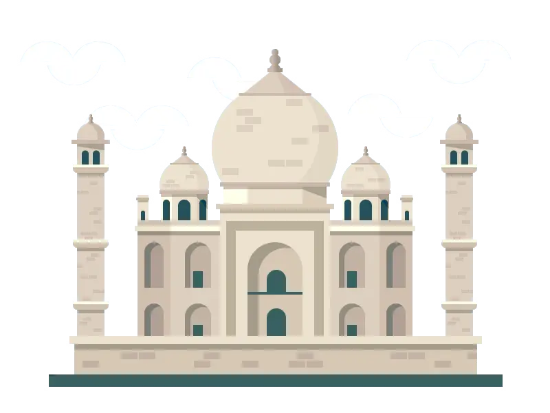 Illustration of the Taj Mahal