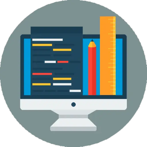 Computer Screen with Code
