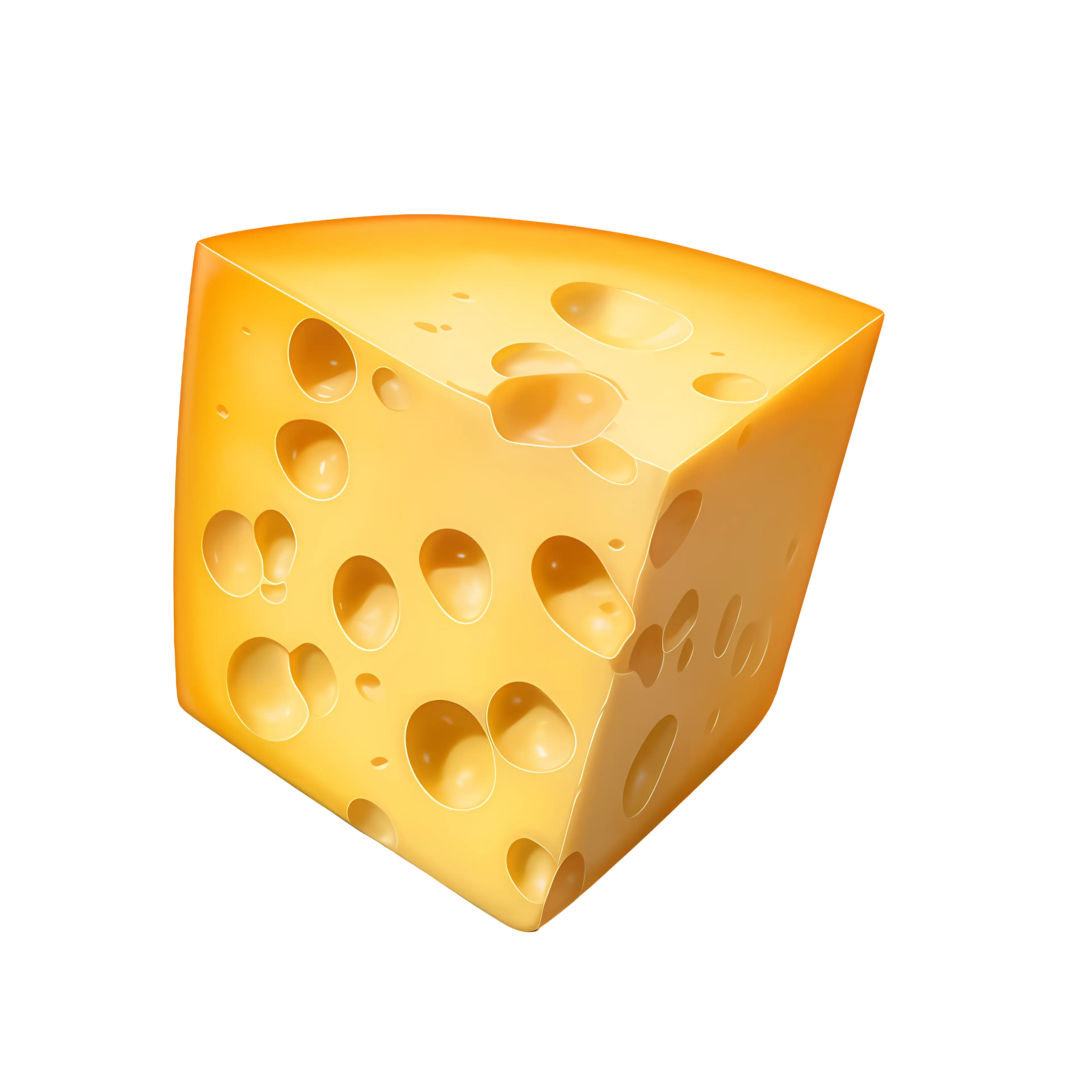 Yellow Swiss Cheese Block
