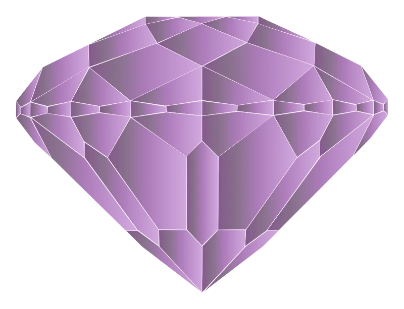 Purple Gemstone in Precious Cut