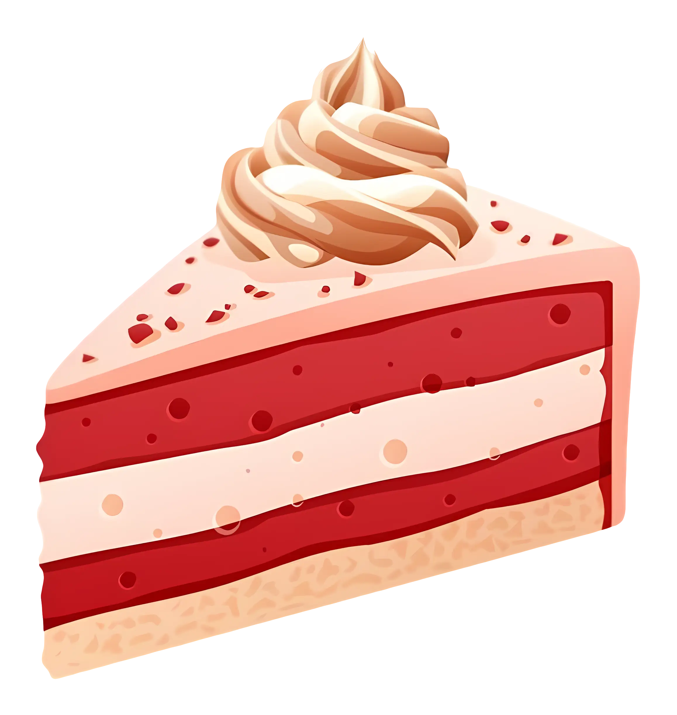 Slice of Red Velvet Cake