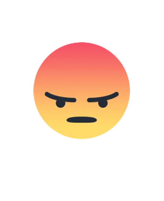 Angry Face Emoji Illustration