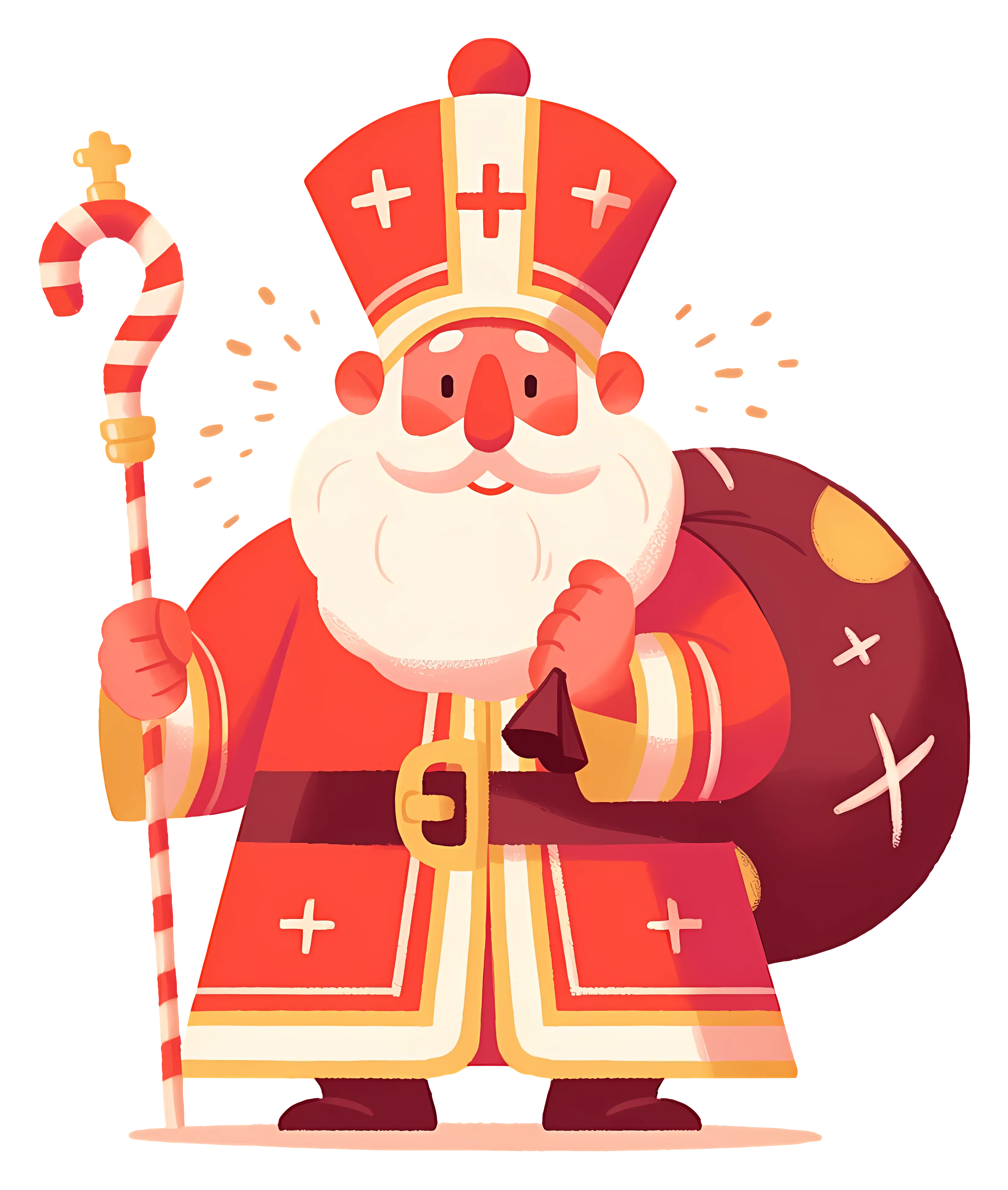 Saint Nicholas-like Holiday Figure