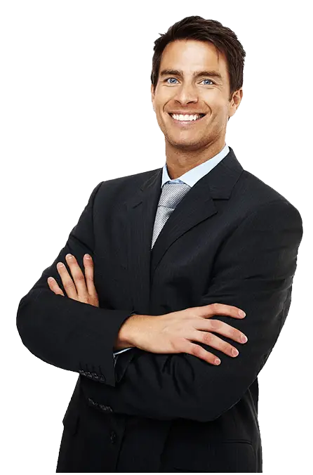 Professional Man in Black Suit