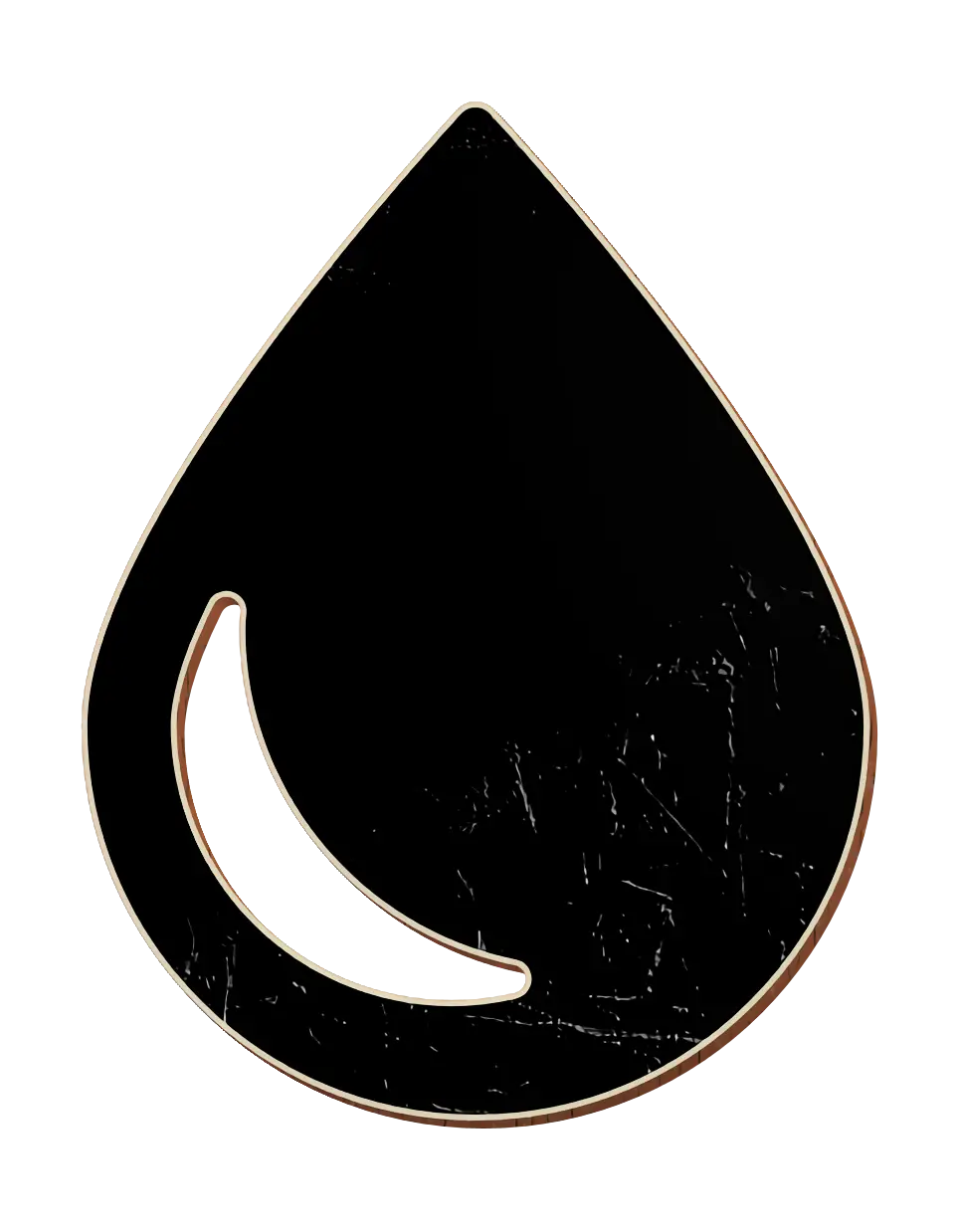 Black Drop Symbol