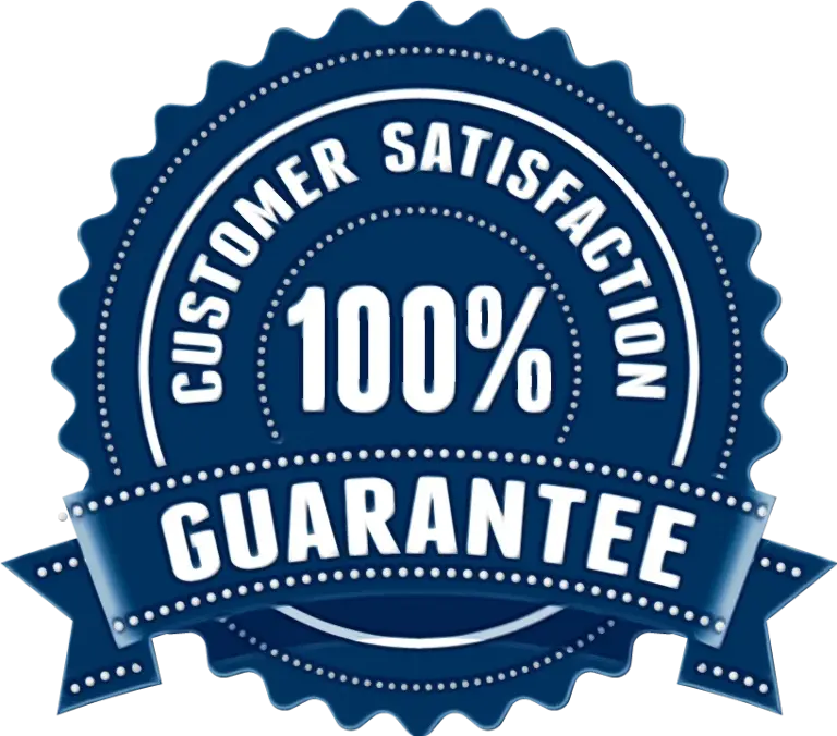 Customer Satisfaction 100% Guarantee Badge
