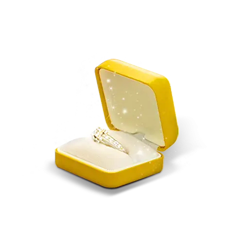 Diamond Ring in Yellow Box