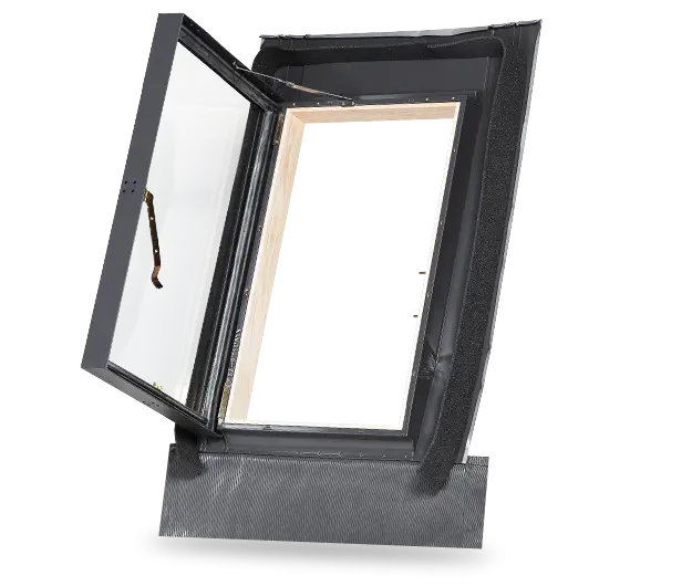 Open Black Window Frame