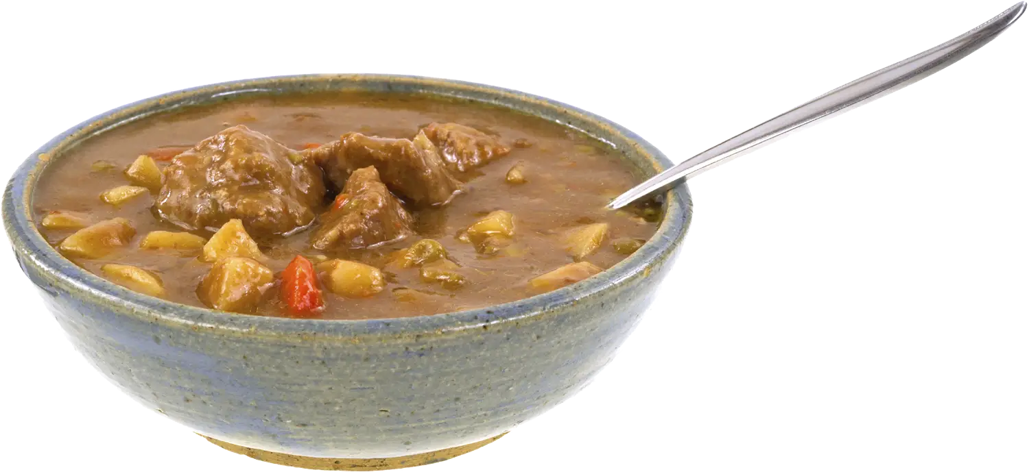 Bowl of Stew with Spoon