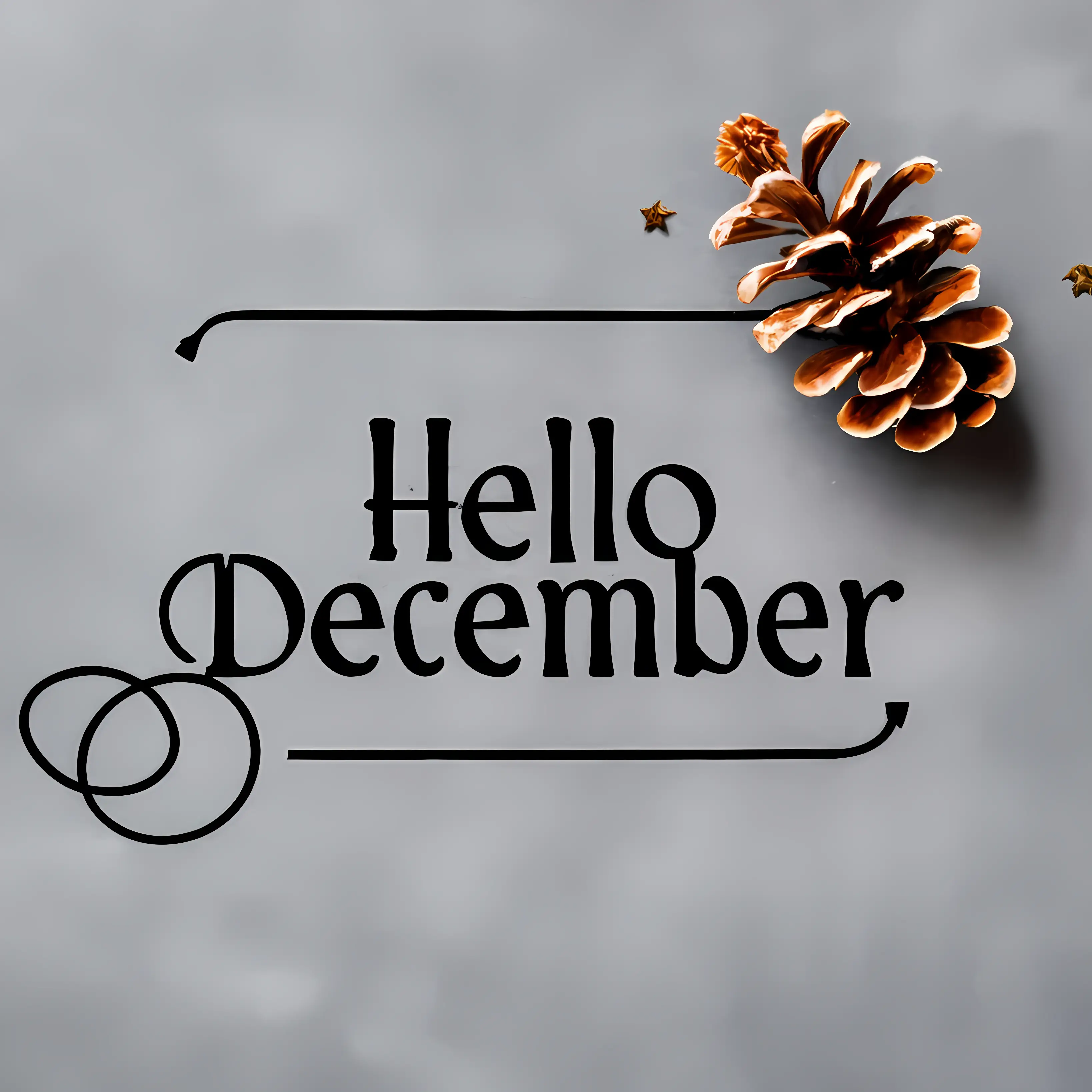 Hello December with Pinecone