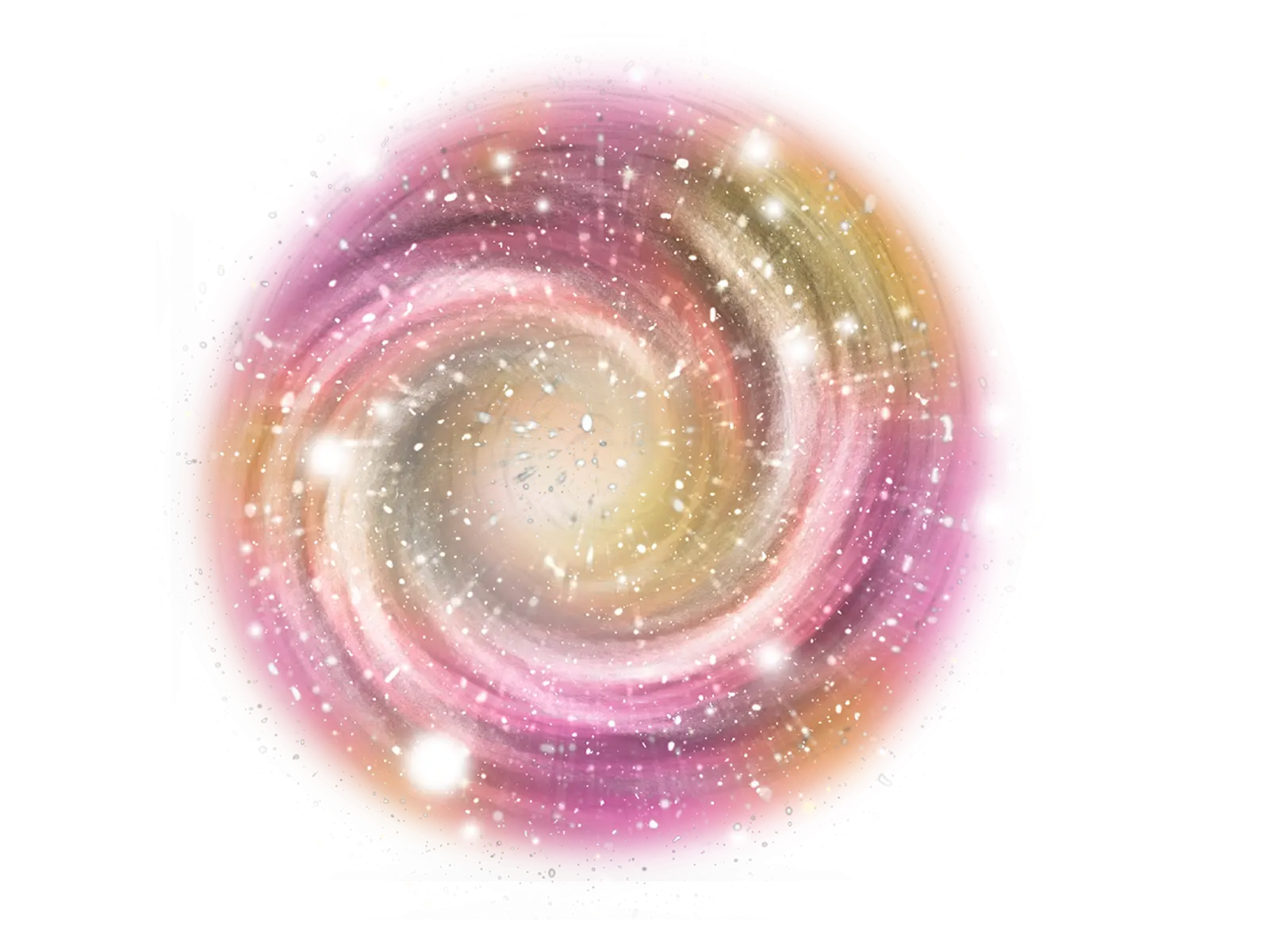 Abstract Colorful Galaxy Swirl