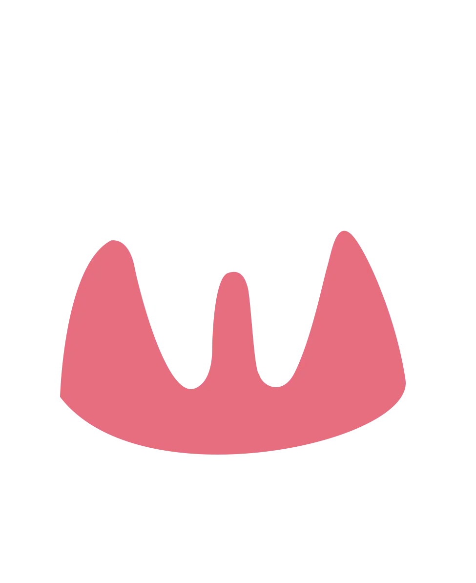 Tooth and Gums Icon in Flat Style