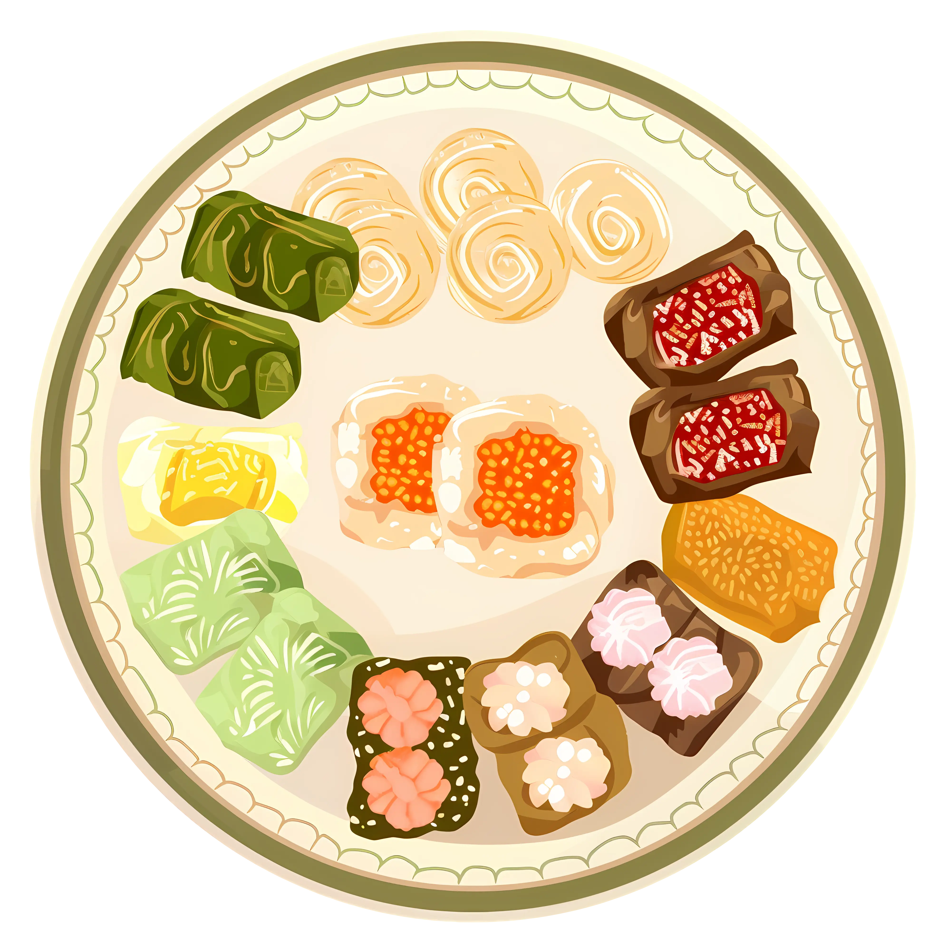 Assorted Sweets on a Plate