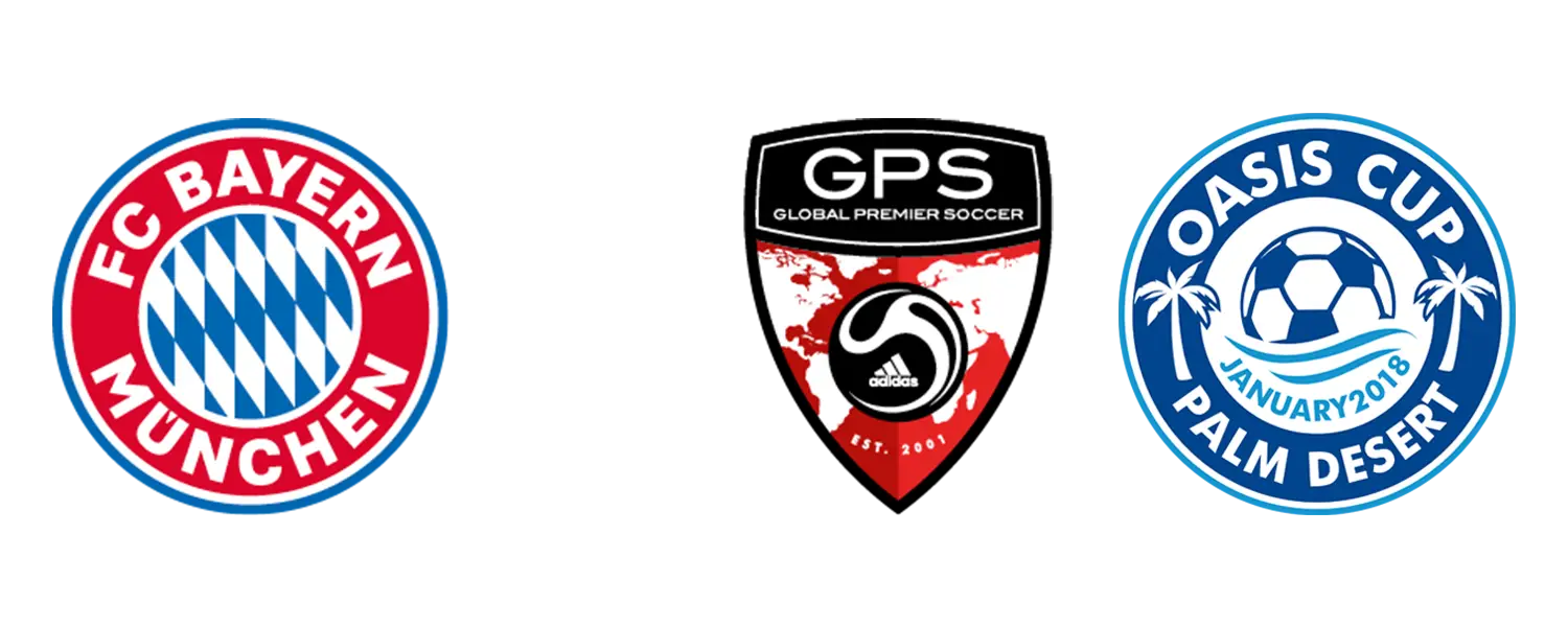 Soccer Club Logos: FC Bayern Munich, GPS, Oasis Cup