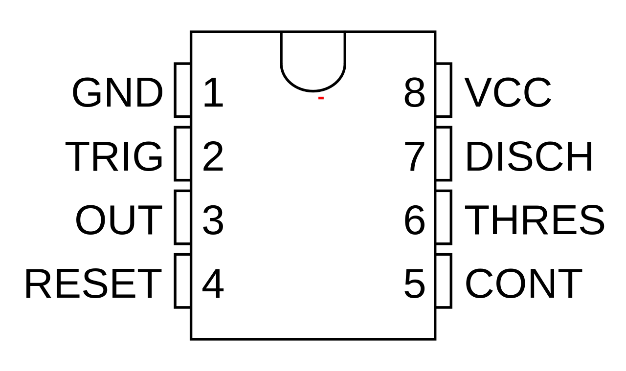 555 Timer Pinout Diagram