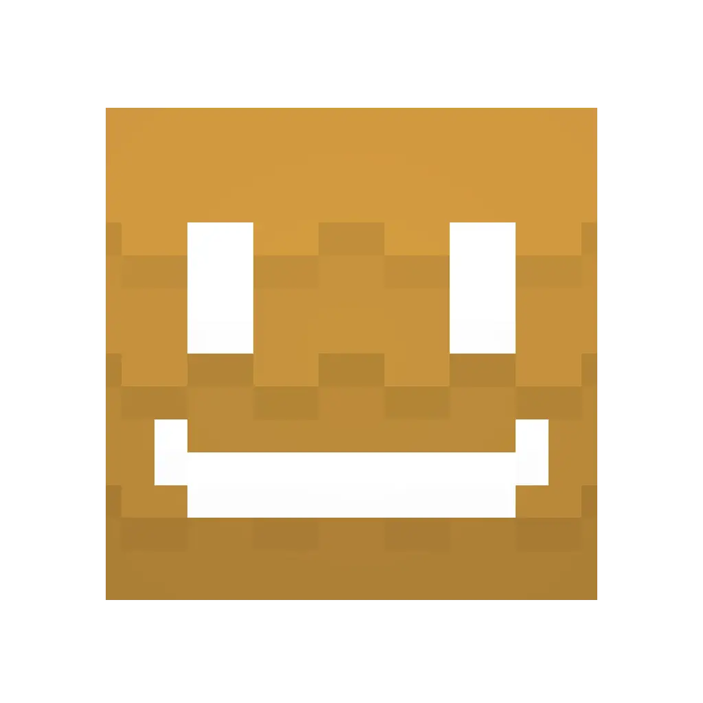 Pixelated Smiling Face Icon