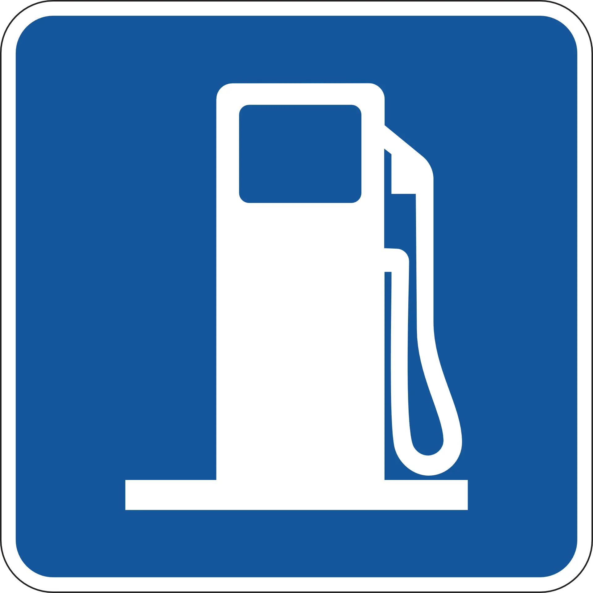 Fuel Station Logo for Traffic Signage