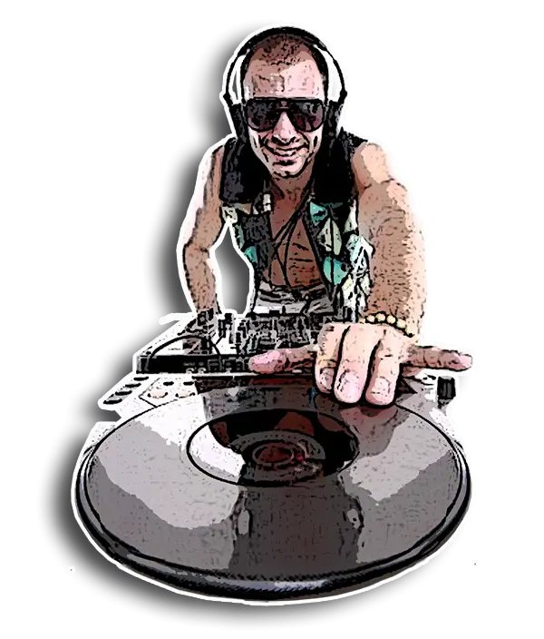 DJ Mixing on Turntable