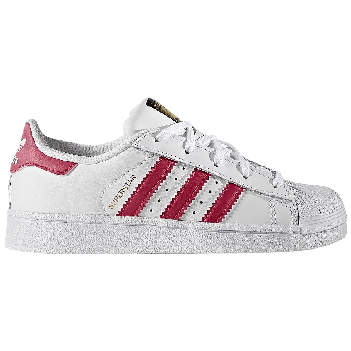 White Sneaker with Red Stripes