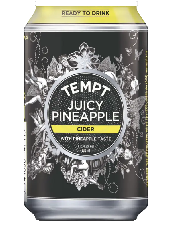 Tempt Juicy Pineapple Cider Can