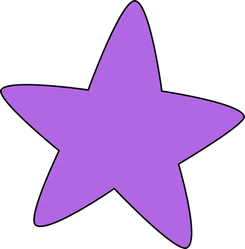 Simple Purple Star Illustration