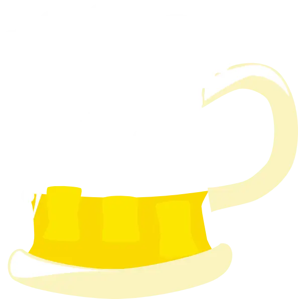 Yellow Beer Mug with Foam Illustration