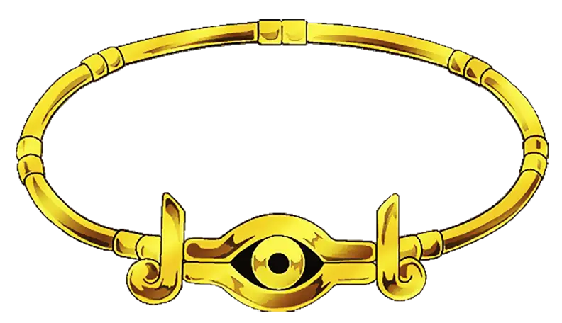 Golden Necklace with Eye Ornament