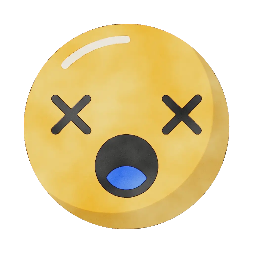 Yellow Shocked Face Emoji