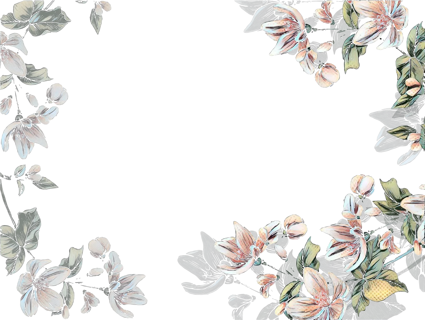 Elegant Floral Frame