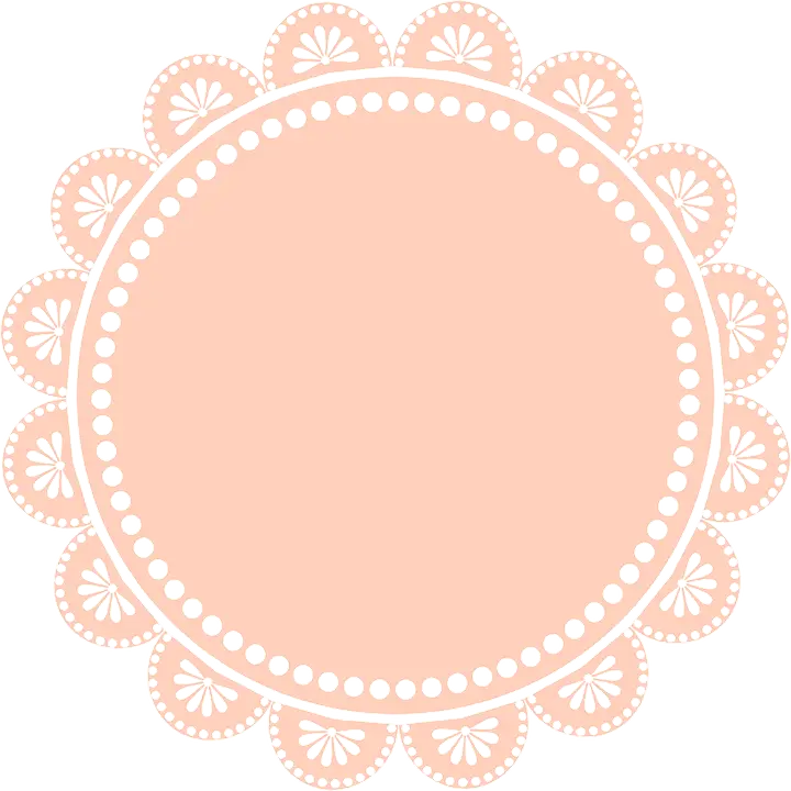 Pink Lace Border Frame Decoration